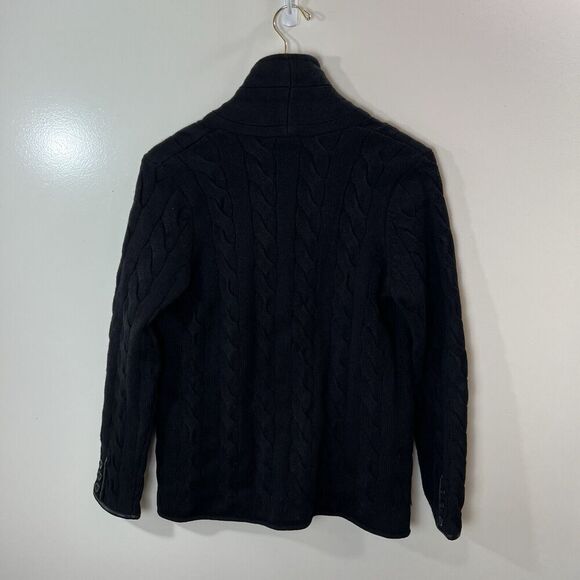 Talbot’s Women’s Cable Knit Wool Blend Cardigan Size M P Classic Minimalist Cozy - Picture 2 of 8